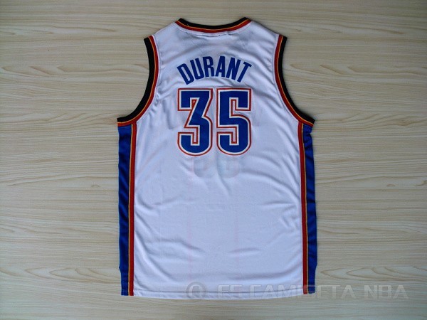 Camiseta Durant #35 Oklahoma City Thunder Blanco - Haga un click en la imagen para cerrar